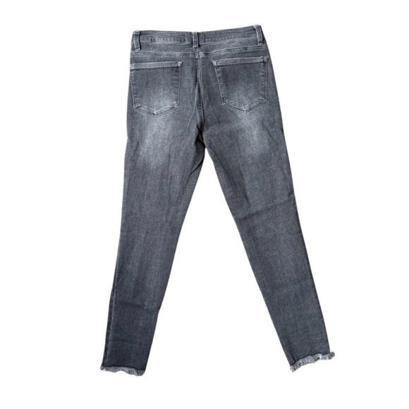 Tricot Black/Gray Distressed Skinny Jeans - Picture 2 of 6